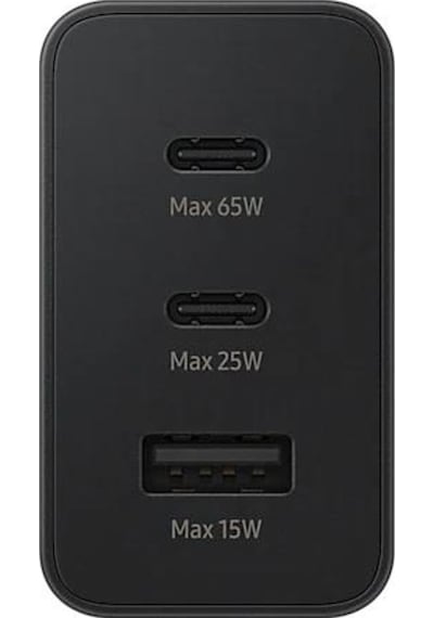 Samsung Uyumlu Hızlı Şarj Adaptörü Üçlü 65W-25W-15W Ep-T6530Nbegww