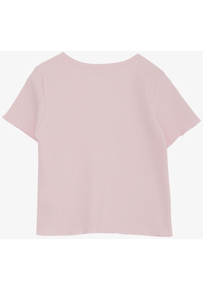 Breeze Kız Çocuk Tişört Yazı Baskılı Fitilli 8-14 Yaş, Pembe-pembe Pembe