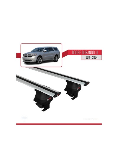 Dodge Durango Iıı 2011 Ve Sonrası İle Uyumlu Ace-4 Ara Atkı Tavan Barı Gri