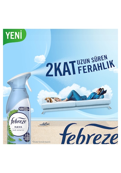 Febreze Dağ Esintisi Hava Ferahlatıcı Sprey Oda Kokusu 185 ML