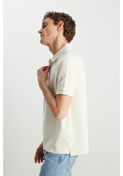 Wrangler Erkek Polo Yaka T Shirt W2510720104 Ekru Ekru