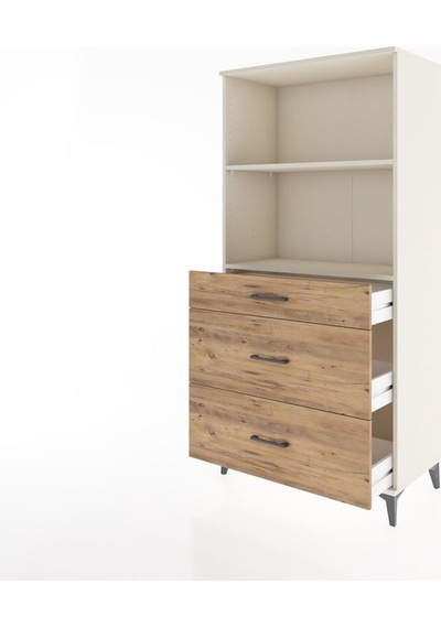 Hyperion Dolap 2 Raflı 3 Çekmeceli 88x44x182 Aytaşı-çam Aytaşı