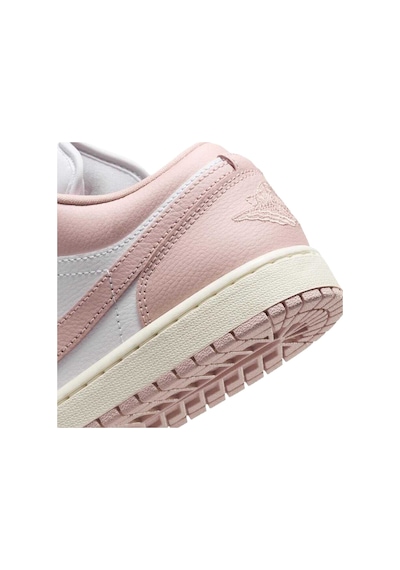 Nike Air Jordan 1 Low Leather Sneaker Unisex Hakiki Deri Günlük Spor Ayakkabı Beyaz Pembe Pembe