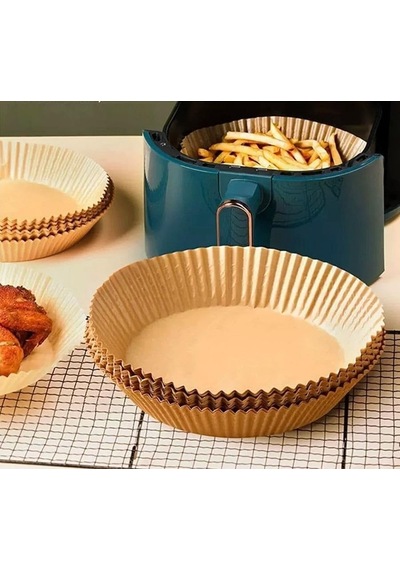 Mithra Life 50'li Hava Fritözü Pişirme Kağıdı Kalıbı Yağ Geçirmez Tek Kullanımlık Mıt1170