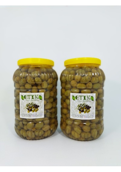 Etik Yerli Ürünler Memecik Cinsi Kırma Tatlanmış Zeytin 2 x 3 KG