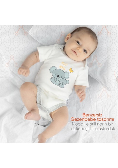 Gezenbebe Hero Bebekler İçin Kısa Kol Body 001