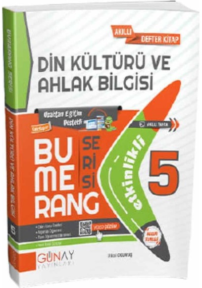 Günay Yayınları 5. Sınıf Bumerang Etkinlikli Din Kültürü ve Ahlak