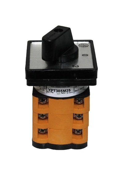 OPAŞ 3X25A 1-0-2 Mini Tip Kutup Değiştirici Şalter
