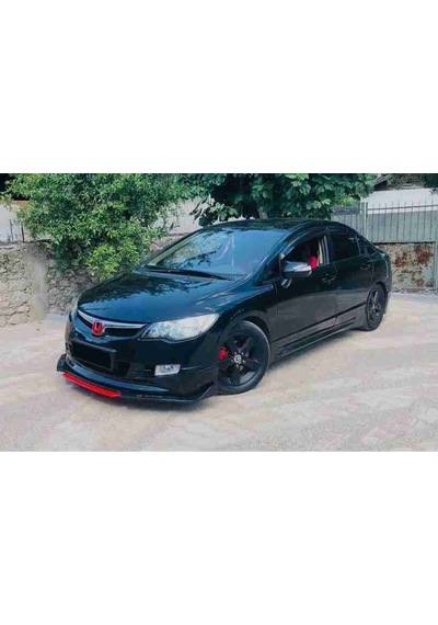 Civic Fd6 Lip 4 Parça Kırmızı / Tampon Eki
