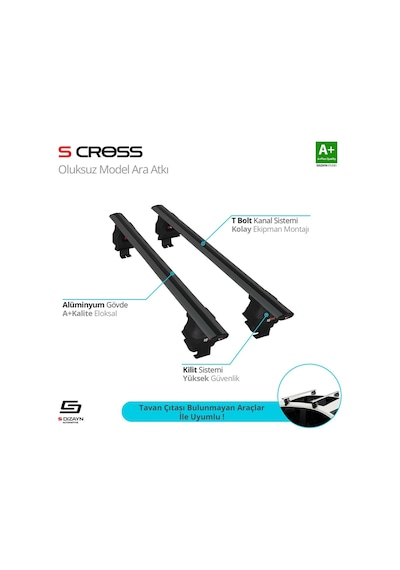 Citroen C4 Picasso Mk2 2013-2018 Oluksuz Model Siyah Ara Atkı A