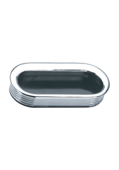 Plastik Oval Gömme Kulp 35X70 Krom