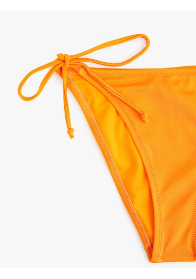 Koton Yanları Bağlamalı İpli Bikini Altı Turuncu 5sak00196mm Turuncu