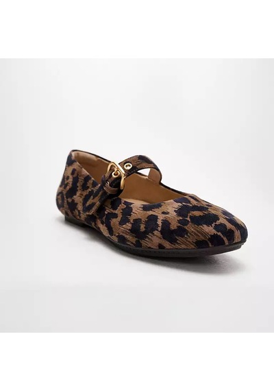 D20 Chocolate Mix Babet Kadın E3l-d20 Fitflop Delıcato Leopard Suede Mary Janes Chocolate Mix D20 Chocolate Mix