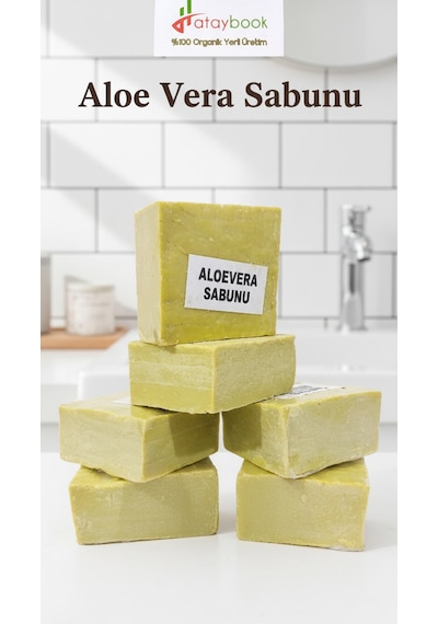 Aloevera Sabunu El Yapımı 6 Adet 1 Kg Doğal