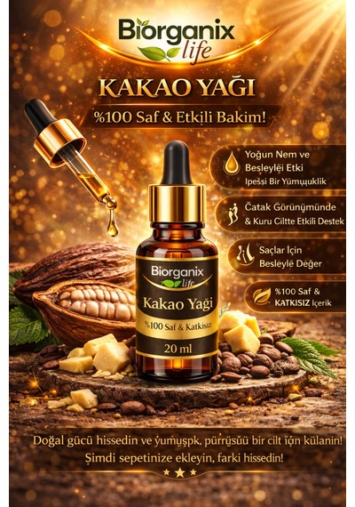 Life Kakao Yağı 20 Ml %100 Saf & Yoğun Nem Etkisi