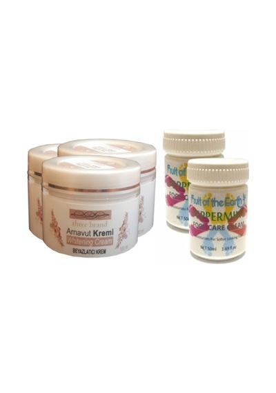 Hintohu Three Brand 100ml Arnavut Aklıkkremi 3ad+foot Carecream 50ml Ayakbakımkremi Naneferahlığıve