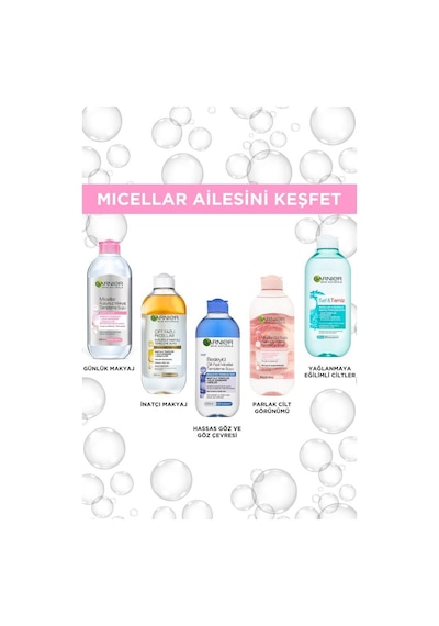 Garnier Micellar Gül Suyu Kusursuz Makyaj Temizleme & Işıltı 400 ML