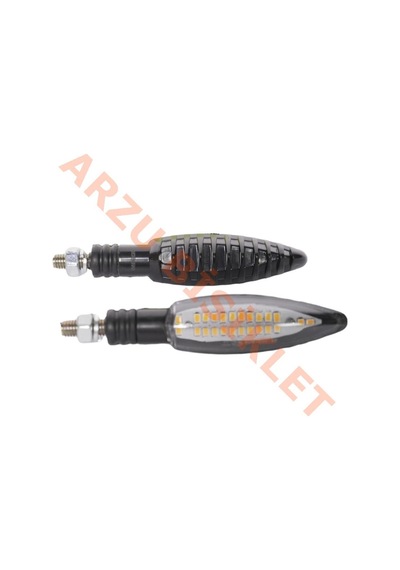 Led Sinyal Sarı Işık Takım Siyah 1011 - E Belgeli