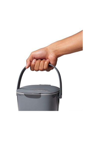 Good Grips Kompost Kovası, Gri - Mutfak İçin Koku Geçirmez Çöp Kutusu - 2,8 L Çok Renkli
