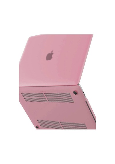 Apple Macbook Uyumlu Pro 13 2020 Apple Macbook Uyumlu Buzlu Kapak - Pembe Evimdeyokyok