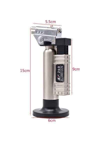 1300 Derece Isı Tabancası Aşcı Pürmüzü Metal Kasa Torch Pürmüz Ça Siyah