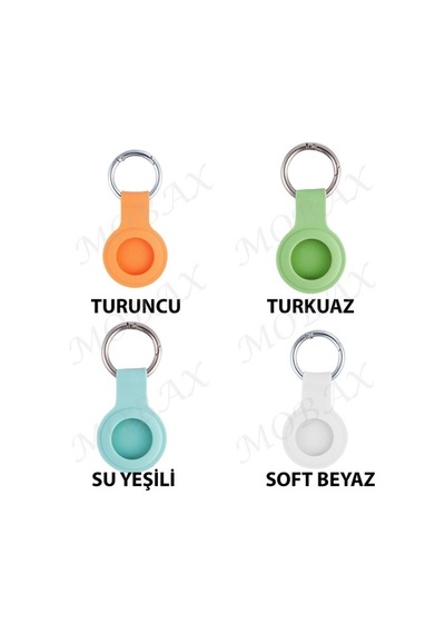 Apple Uyumlu AirTag Silikon Anahtarlık Kılıfı 01