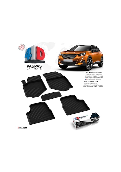 Peugeot 2008 4d Havuzlu Paspas 2019-2023 A+kalite