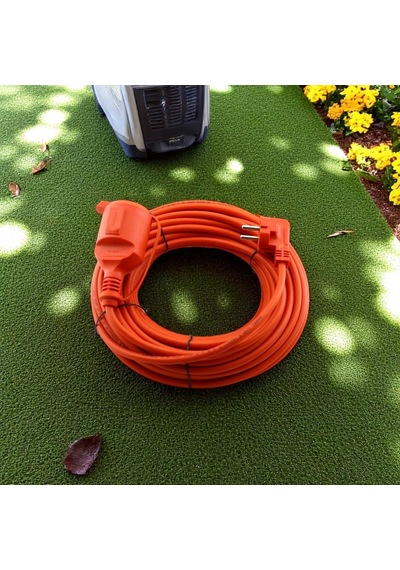 Uzatma Kablosu 10 Metre 3x2.5 Mm Kapaklı Monofaze Ev Tipi Topraklı Cca Kablolu Tekli Grup Fiş Priz 0
