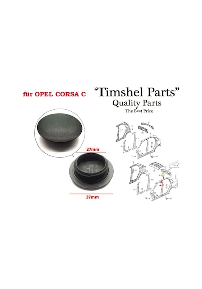 Opel Corsa C Orta Direk Kapağı 4 ' Lü Takım 4 Adet 122933