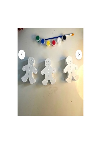 Eğitici Etkinlik Kurabiye Adam Taş Boyama Seti 9 Adet 9 Cm