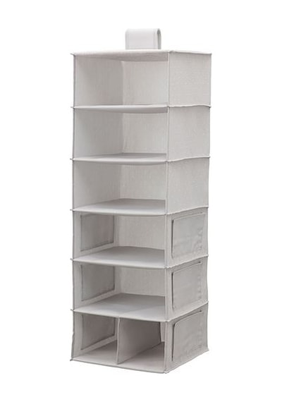 Desenli Bölmeli Dolap Düzenleyicisi IKEA Gri MeridyenDukkan 30x30 Gri