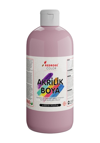 Red Rose Açık Pembe Akrilik Boya 500 Gr 0,15 L
