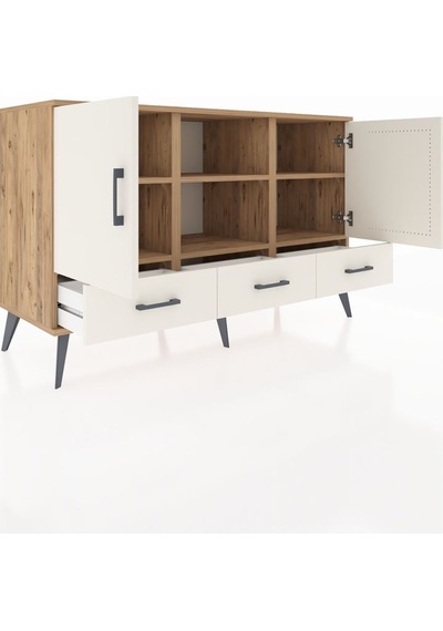 Hyperion Konsol 6 Raflı 3 Çekmeceli 3 Kapaklı 132x44x83 Çam-aytaşı Aytaşı Hyperion Konsol 6 Raflı 3 Çekmeceli 3 Kapaklı 132x44x83 Çam-aytaşı Aytaşı