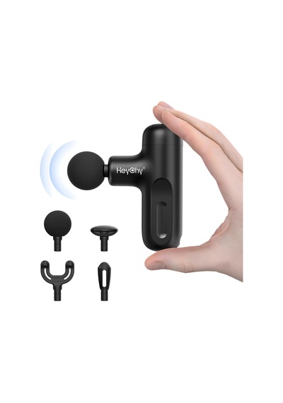 Heychy Mini Masaj Tabancası, Kas Gevşetme İçin 4 Ataşmanlı Ve 5 Seviyeli Elektrikli Fasya Masaj Aleti, Boyun, Sırt, Omuzlar, Bacaklar İçin, Erkekler Kadınlar İçin Hediye Siyah Heychy Mini Masaj Tabancası, Kas Gevşetme İçin 4 Ataşmanlı Ve 5 Seviyeli Elektrikli Fasya Masaj Aleti, Boyun, Sırt, Omuzlar, Bacaklar İçin, Erkekler Kadınlar İçin Hediye Siyah
