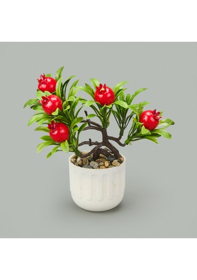 Dekor Yapay Meyve Ağacı - Asorti - 18x18 Cm Çok Renkli