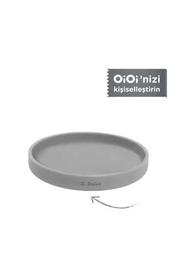 Oioi Basics Mama Tabağı Powder Grey Powder Grey Gri