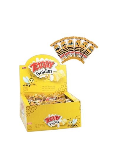 Today Goldies Ballı-Sütlü 35 Gr. 24 Adet (1 Kutu)