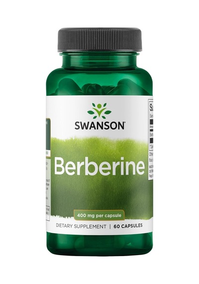 Swanson Berberine - Standardized 97% Berberine Hcl Blood Sugar - 400mg Each - 60 Caps