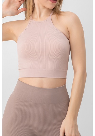 Doremi Seamless Örme Halter Yaka Büstiyer 001