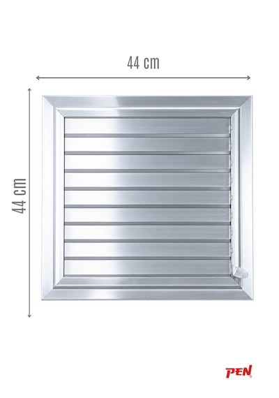 Alüminyum Banyo Wc Havalandırma Menfezi 44x44 Eloksallı Seri