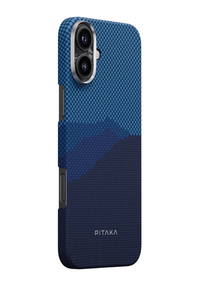Apple Uyumlu iPhone   16 Kılıf   Magsafe Özellikli Aramid Fiber Pitaka Tactile Woven Starpeak Serisi Over The Horizon