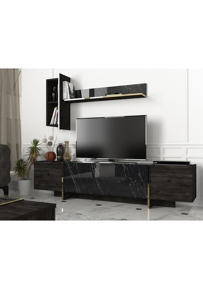 Dekorister Exclusive Veyron Tv Ünitesi Rebab-Mermer