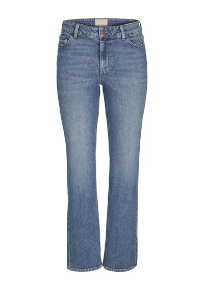 Jack & Jones Kadın Slim Straight Fit Jean - Nice Medium Blue Denim Açık Mavi Jack & Jones Kadın Slim Straight Fit Jean - Nice Medium Blue Denim Açık Mavi