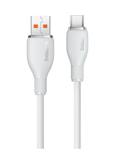 Baseus Pudding 1.2 M Hızlı Şarj Özellikli Usb Type-C 100 W Kablo Beyaz
