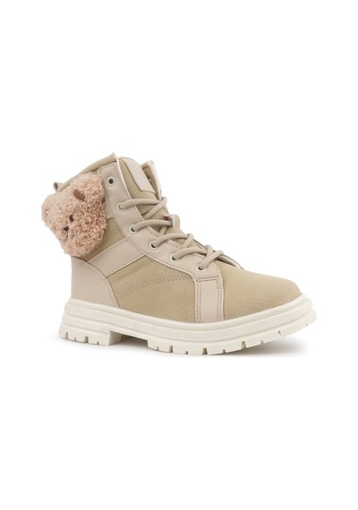 Cool Luno Hayvan Figürlü Ortopedik Kaymaz Taban Unisex Çocuk Bot Bej