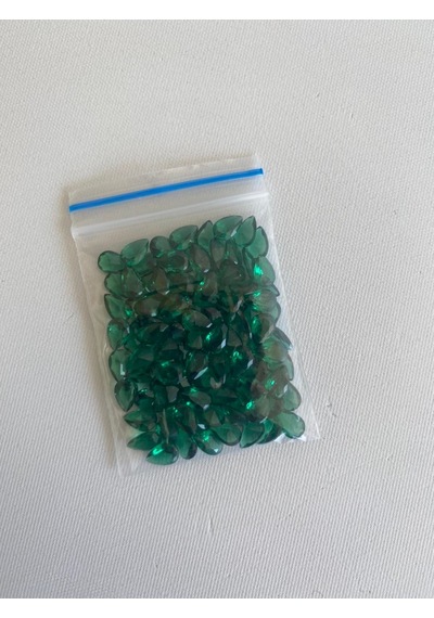 Armut Kesim Sentetik Taş 4x6mm 100 Adet Yeşil