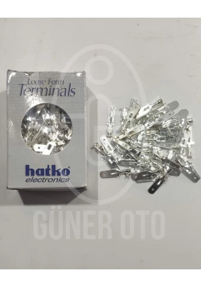 Uzun Tırnaklı Erkek Fiş-kablo Ucu 6.3 Mm Gümüş Kaplama-100 Adet