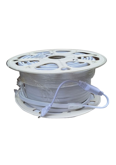 Sunlight Neon Şerit Led 100 Metre 220v 10x10 Mm Renk Seçimi-Metre Seçimi Amber-100 Metre
