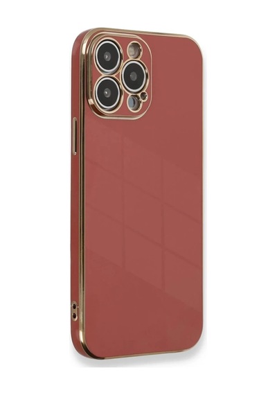 İphone 15 Pro Kılıf Volet Silikon - Kırmızı
