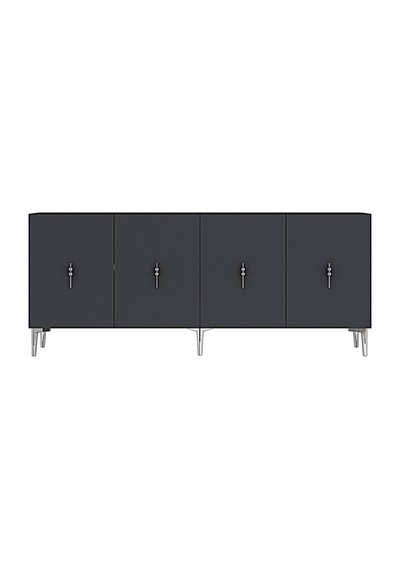 Ka1812as Salkım Konsol ,tv Sehpası Antrasit-silver 180cm